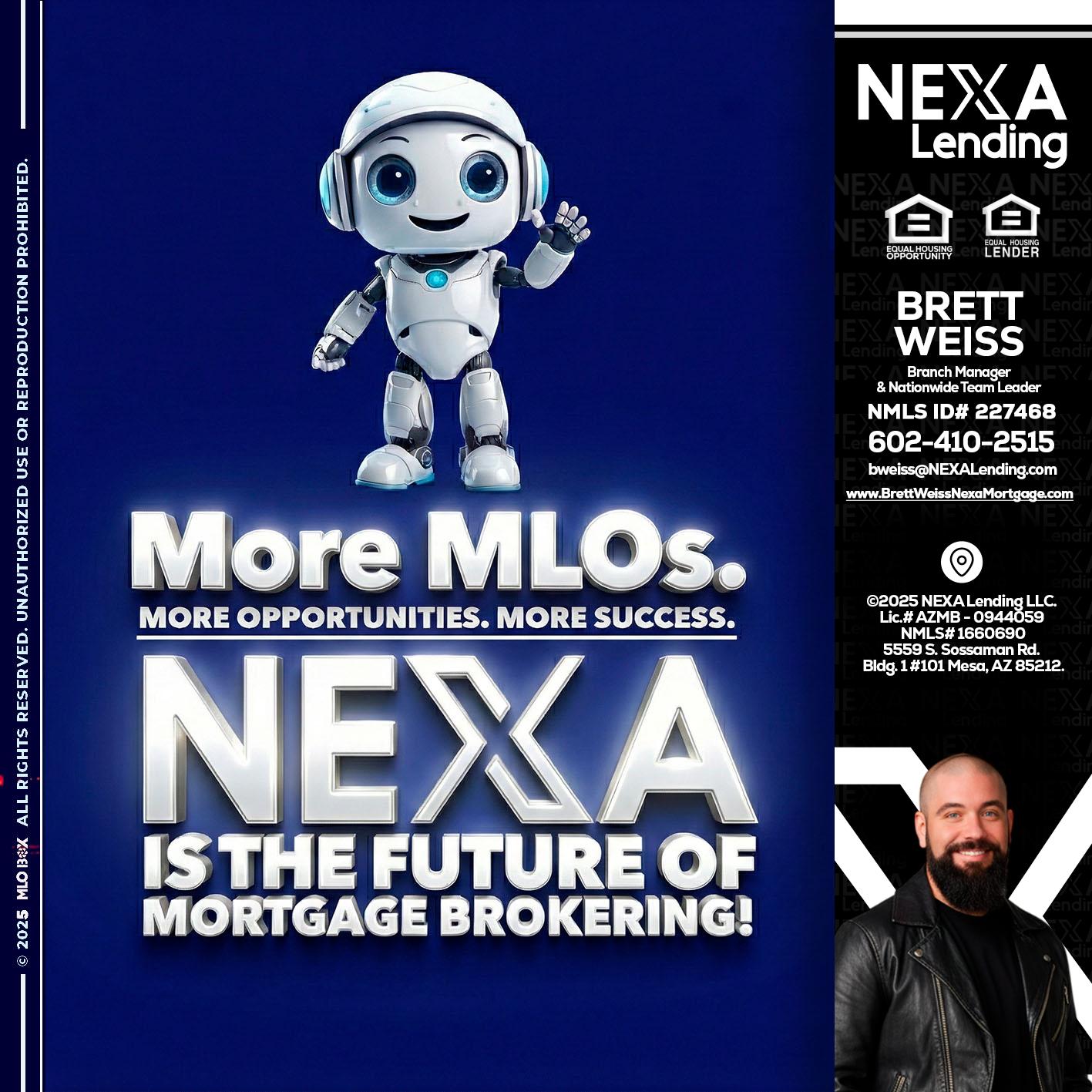 MORE MLOs - Brett Weiss -Branch Manager &  Nationwide Team Lead