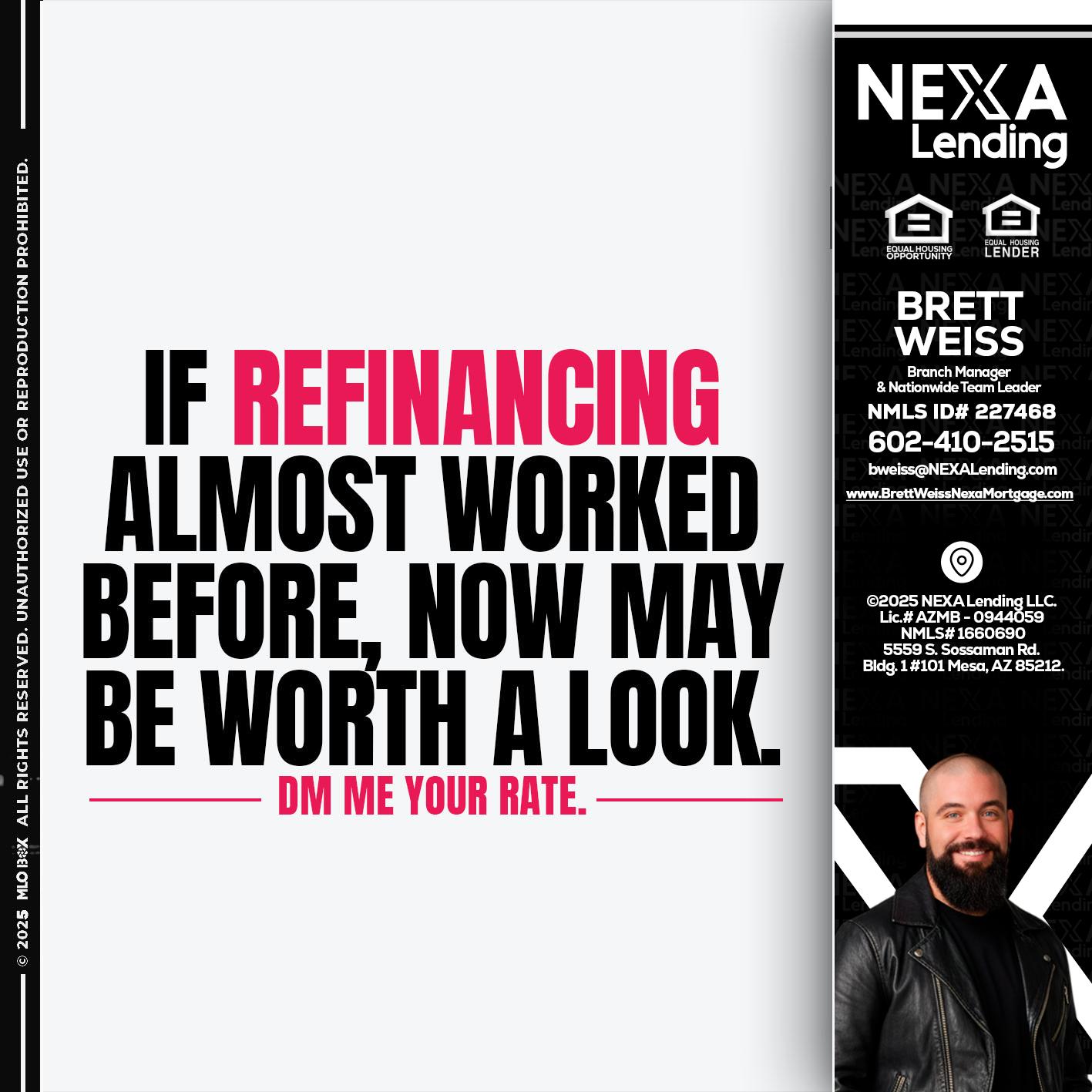 if refinancing - Brett Weiss -Branch Manager &  Nationwide Team Lead