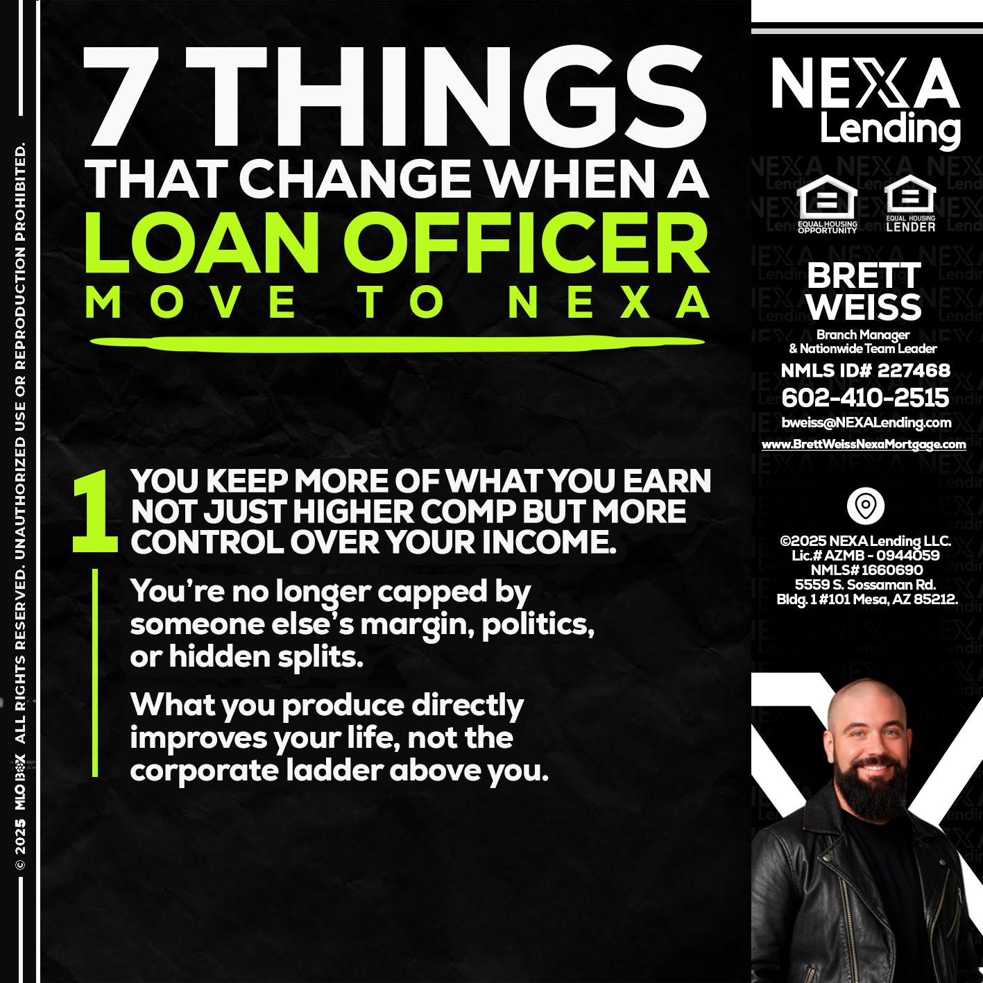 7 THINGS (1) - Brett Weiss -Branch Manager &  Nationwide Team Lead