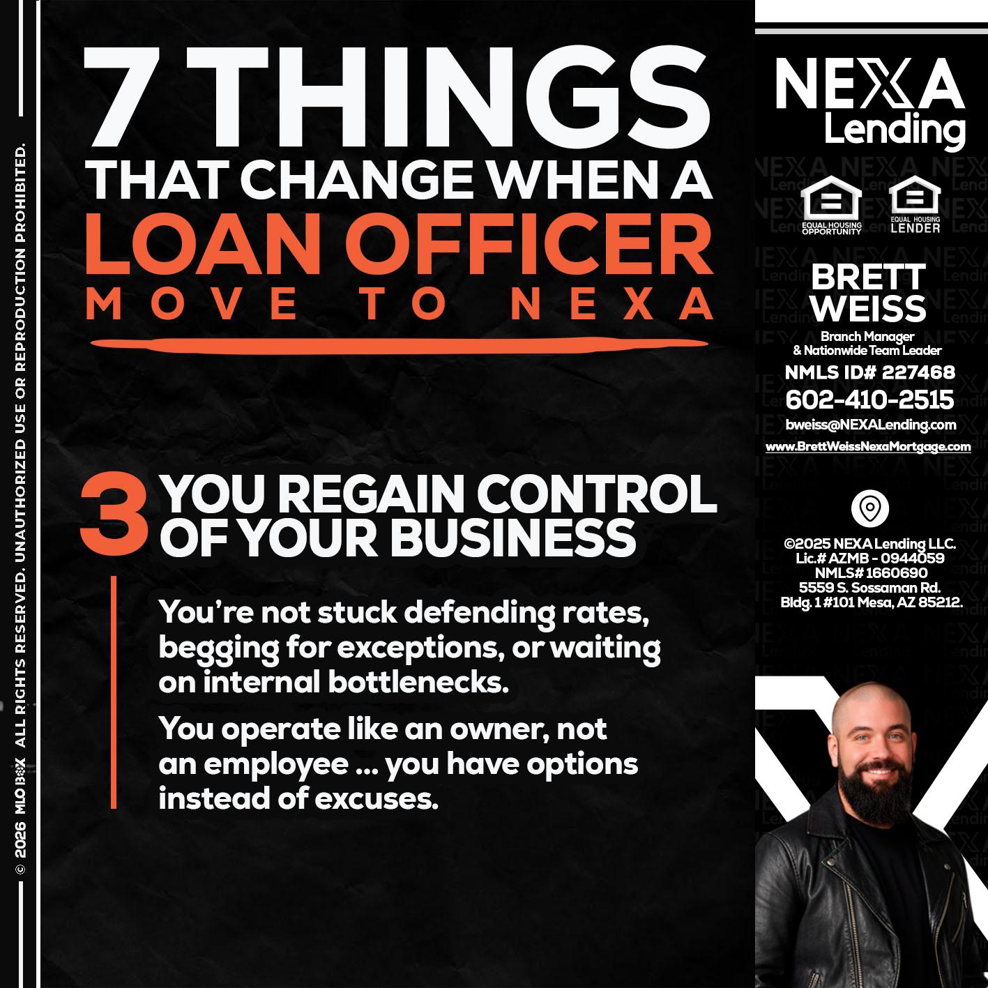 7 things (3) - Brett Weiss -Branch Manager &  Nationwide Team Lead