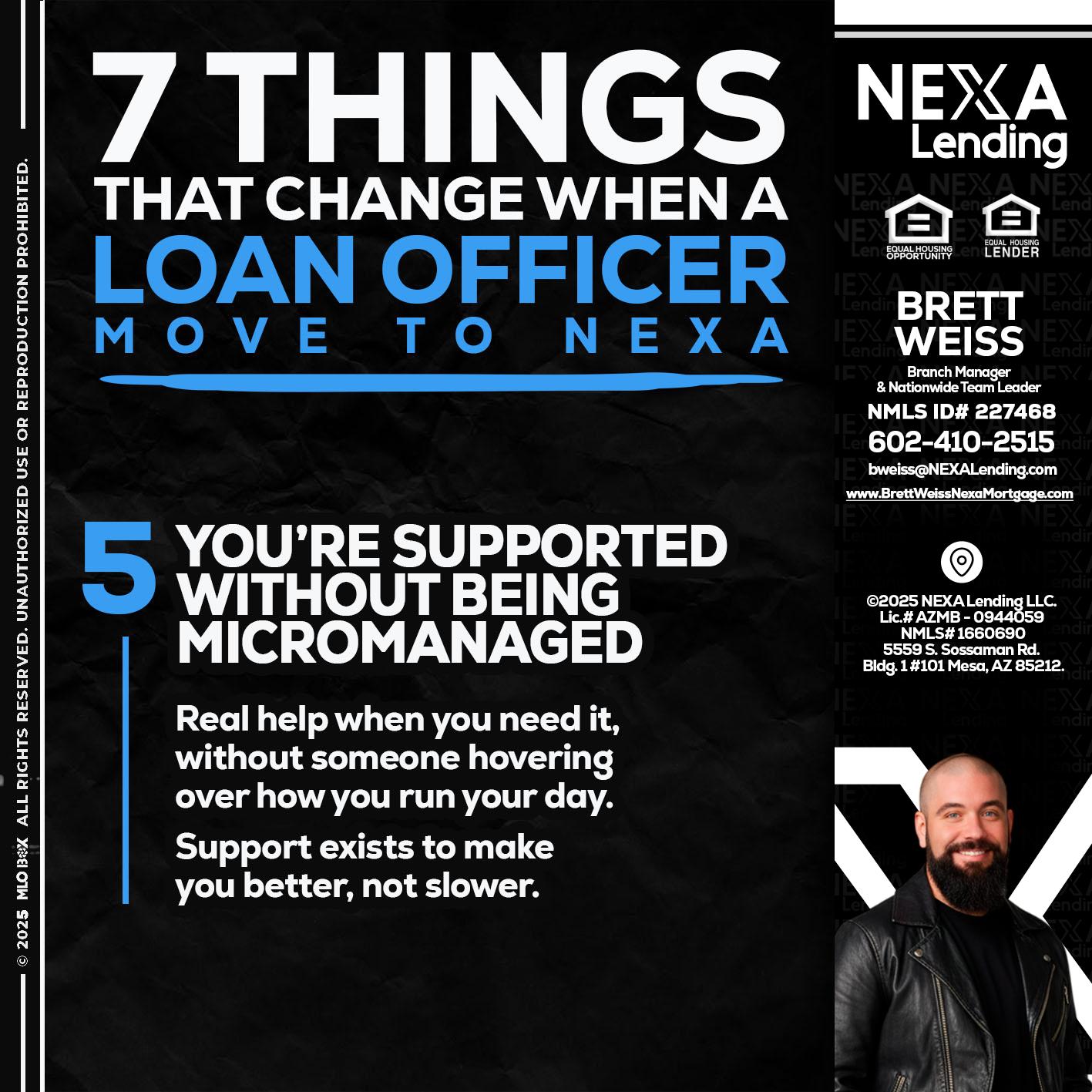 7 THINGS (5) - Brett Weiss -Branch Manager &  Nationwide Team Lead