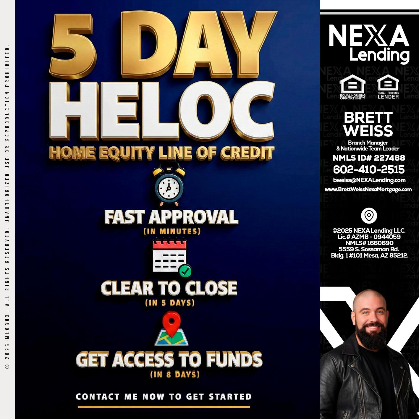 5 day hello - Brett Weiss -Branch Manager &  Nationwide Team Lead