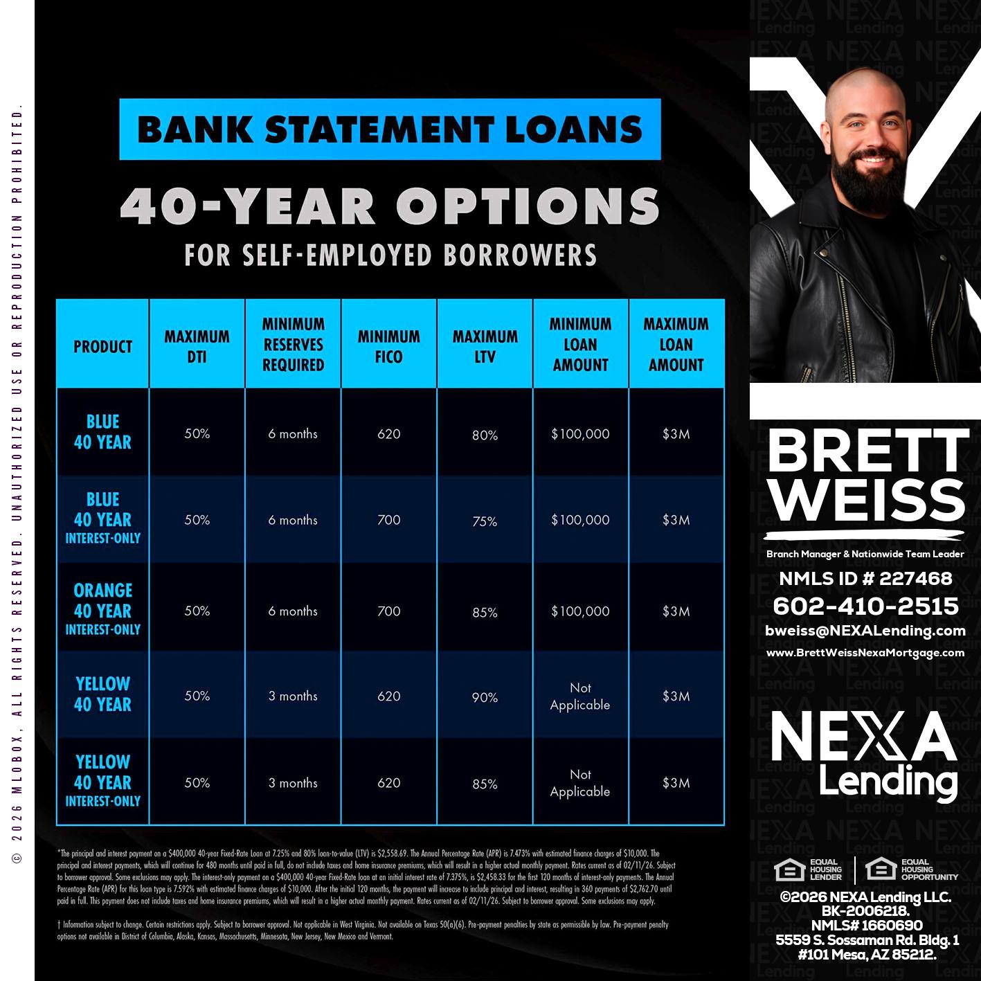 40 YR. OPTIONS - Brett Weiss -Branch Manager &  Nationwide Team Lead