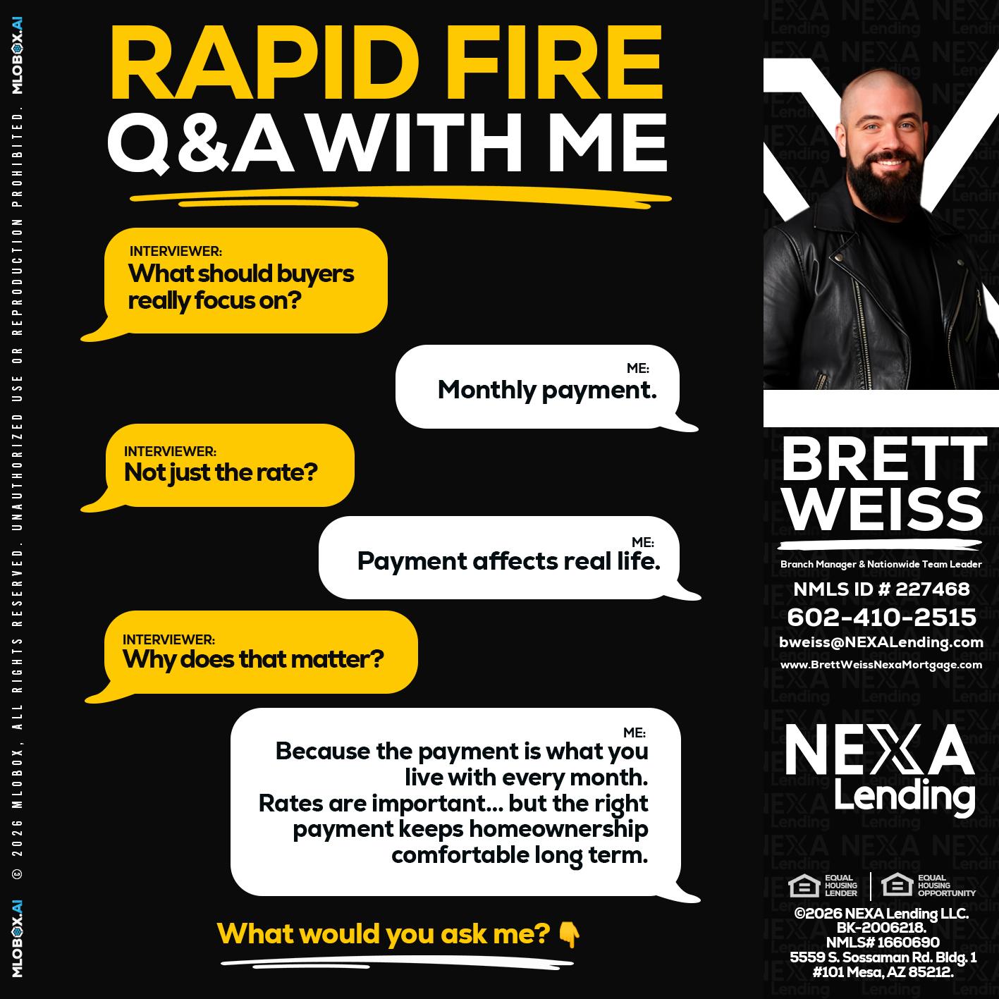 RAPID FIRE Q&A - Brett Weiss -Branch Manager &  Nationwide Team Lead