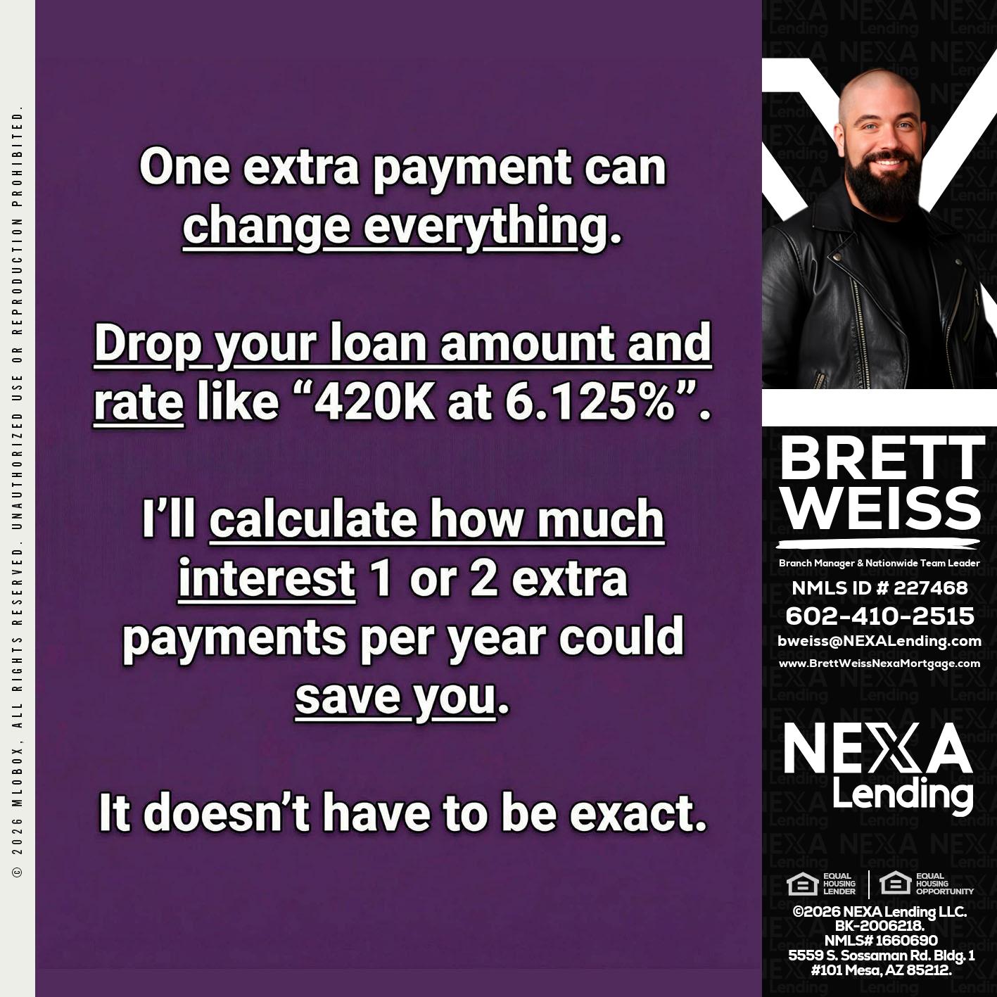 ONE EXTRA - Brett Weiss -Branch Manager &  Nationwide Team Lead