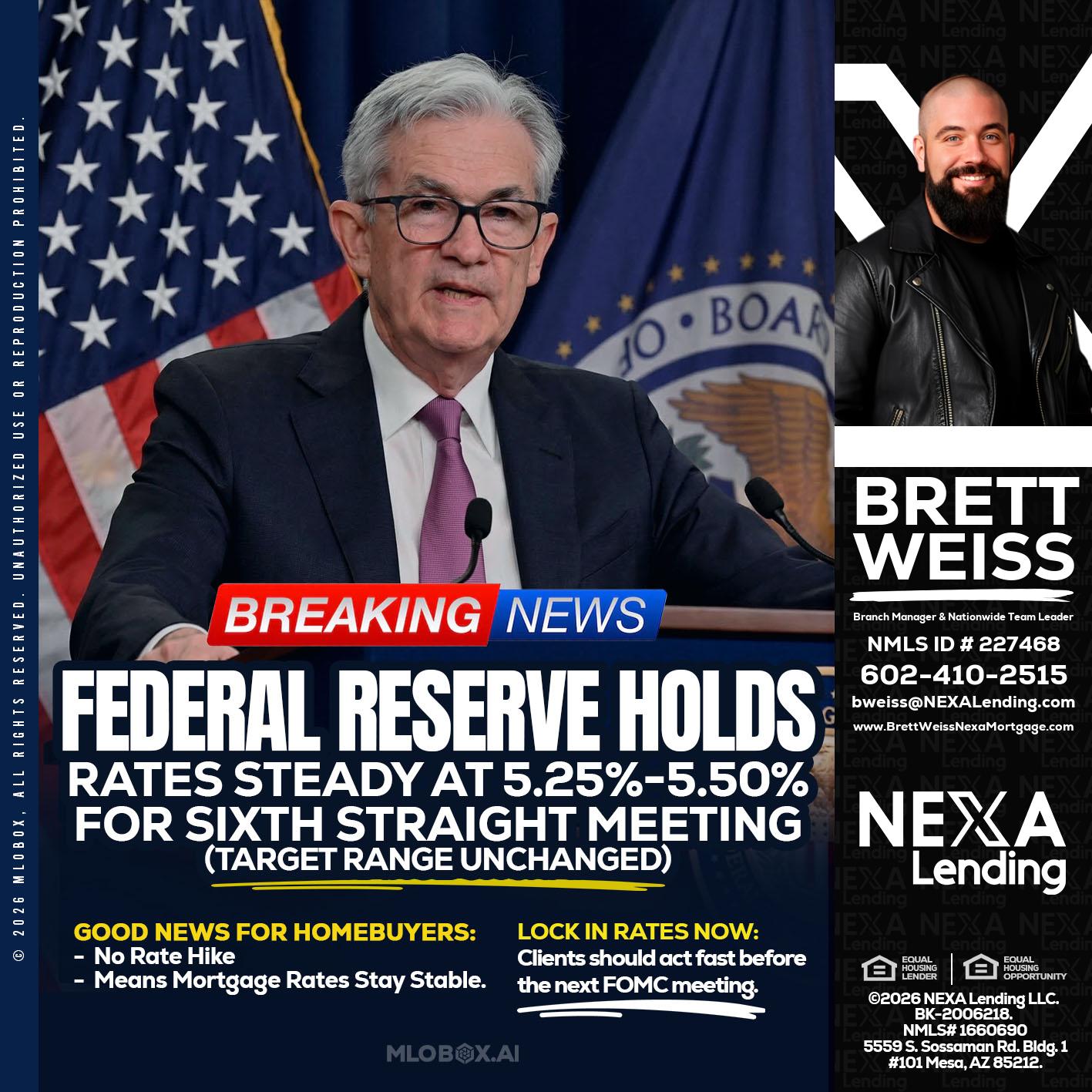 federal reserve - Brett Weiss -Branch Manager &  Nationwide Team Lead