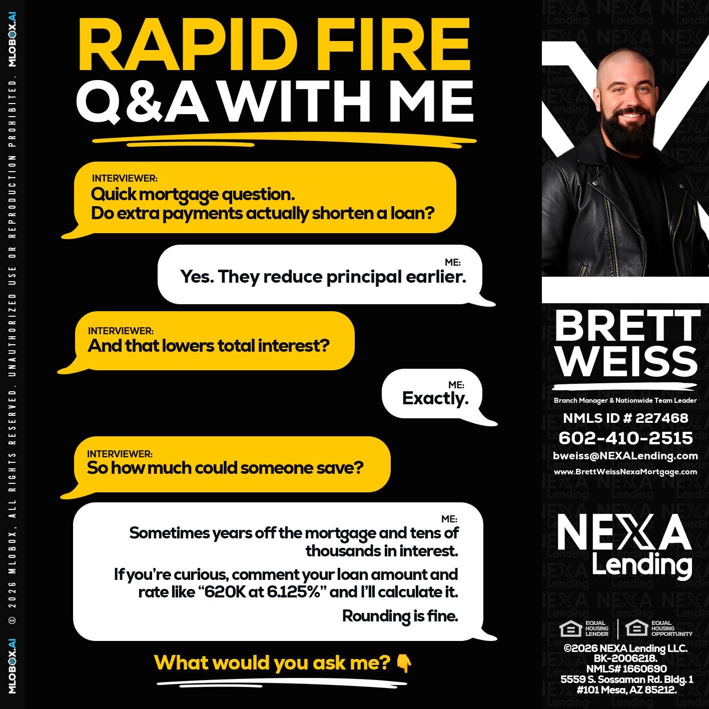 RAPID FIRE QA - Brett Weiss -Branch Manager &  Nationwide Team Lead