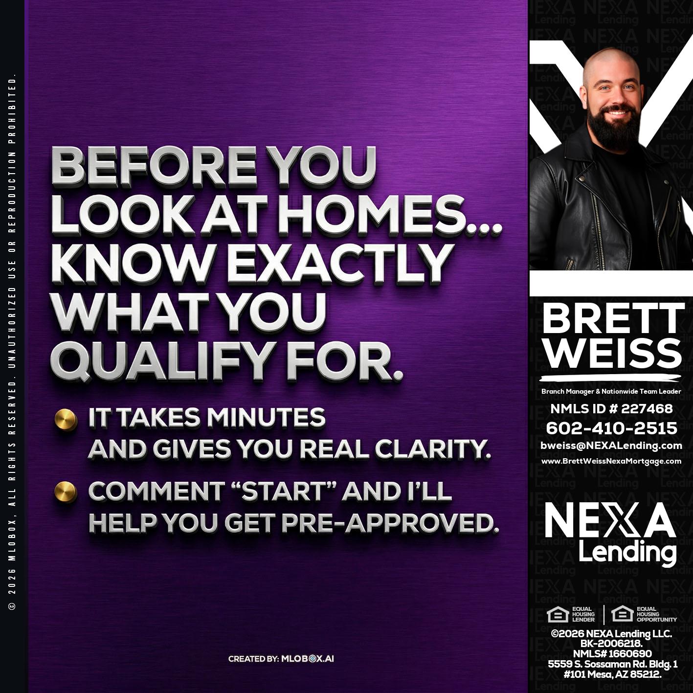BEFORE YOU - Brett Weiss -Branch Manager &  Nationwide Team Lead