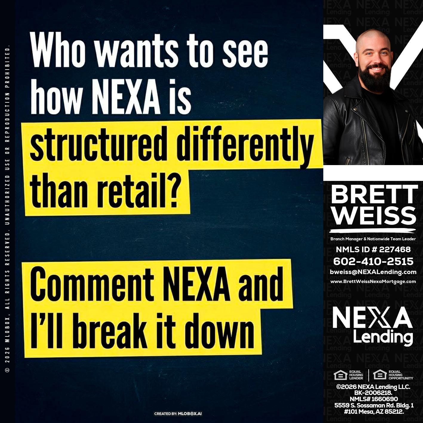 who want to see - Brett Weiss -Branch Manager &  Nationwide Team Lead