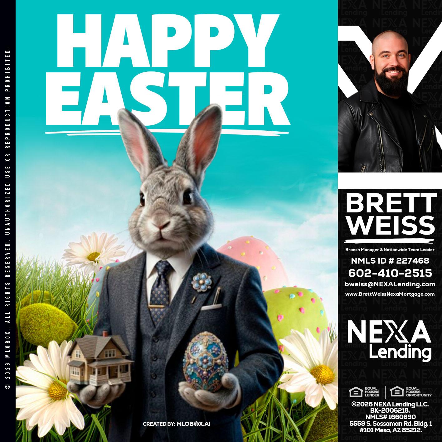 HAPPY EASTER - Brett Weiss -Branch Manager &  Nationwide Team Lead