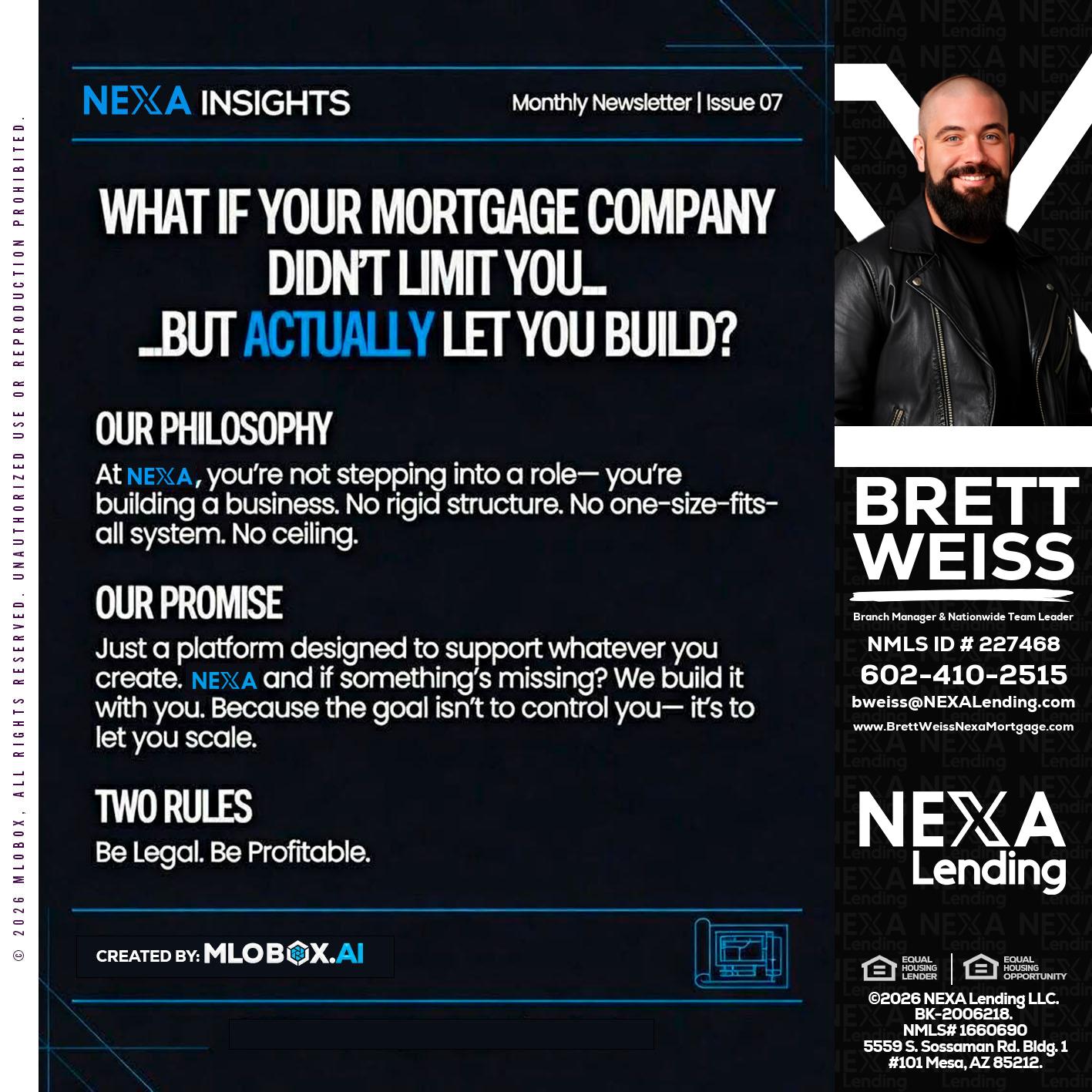 NEXA INSIGHTS - Brett Weiss -Branch Manager &  Nationwide Team Lead