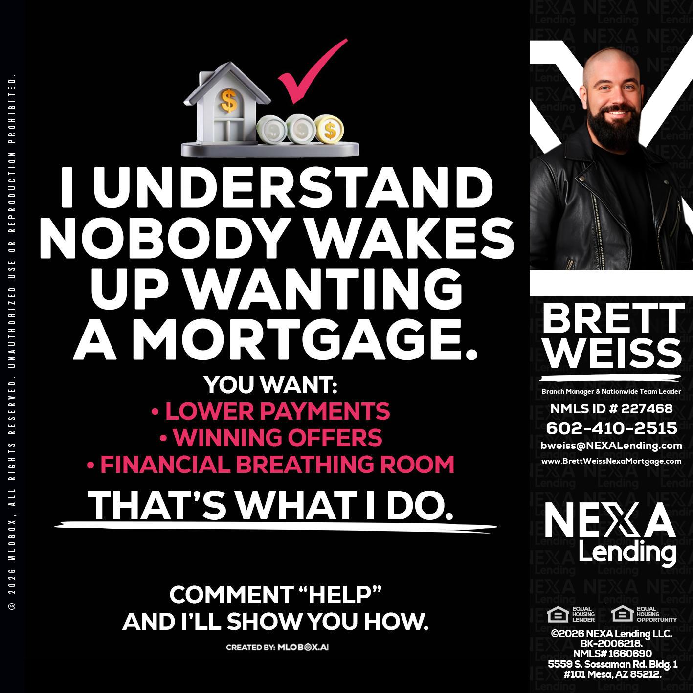 I UNDERSTAND - Brett Weiss -Branch Manager &  Nationwide Team Lead