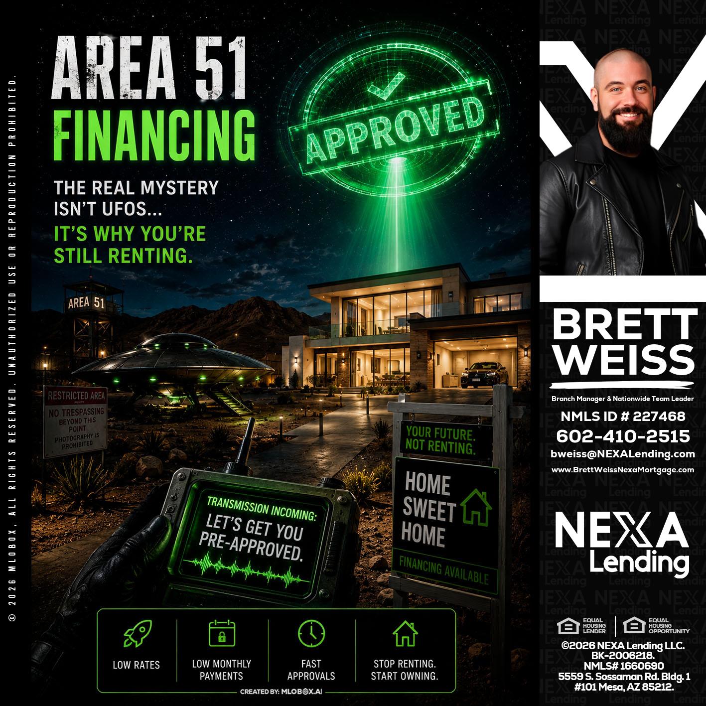 AREA 51 - Brett Weiss -Branch Manager &  Nationwide Team Lead